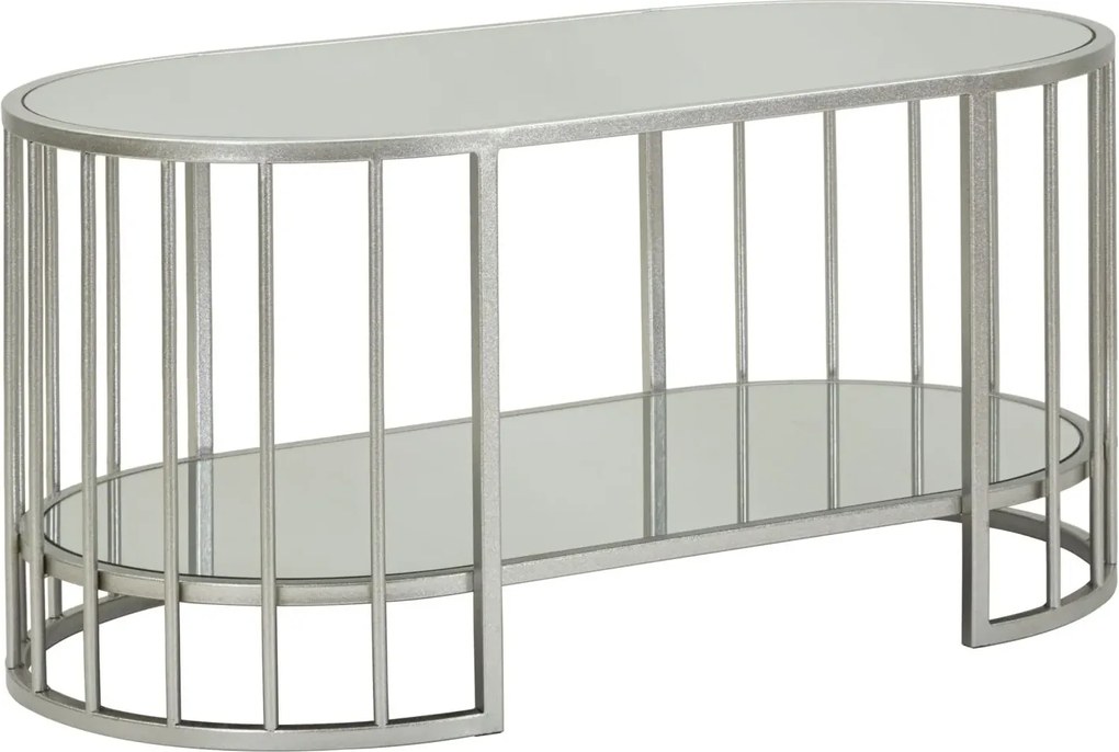 Konferenčný stolík Smirne 90 cm strieborný