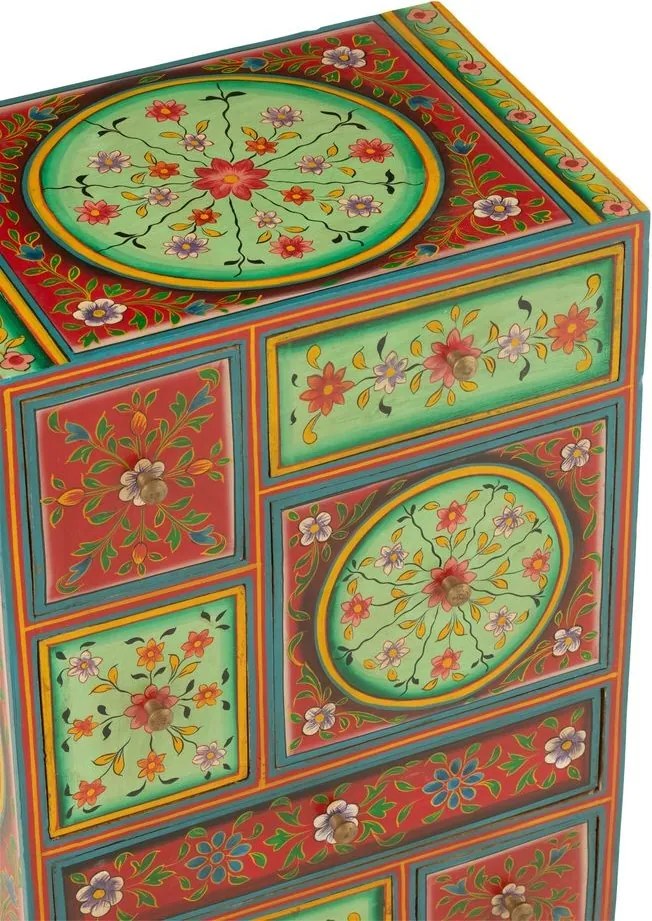 Drevená farebná komoda Mumbai mango wood - 43*29*65 cm