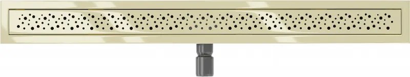 Mexen Flat M12 nerezový sprchový žľab 80 cm, zlatá, 1521080-15