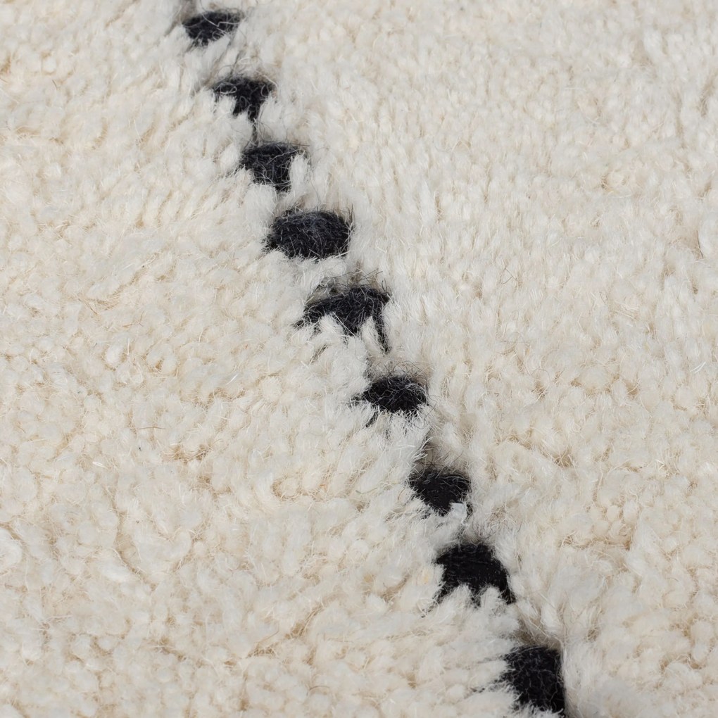 Flair Rugs, Kusový koberec Dottie Linear Black/White, 200x290, biela, viacfarebná, obývacia izba