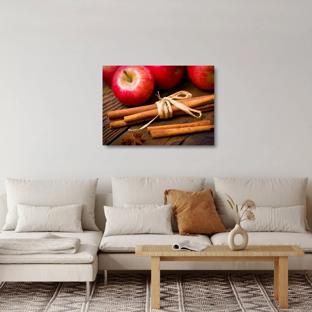 Sklenený obraz - Škorica (70x50 cm)