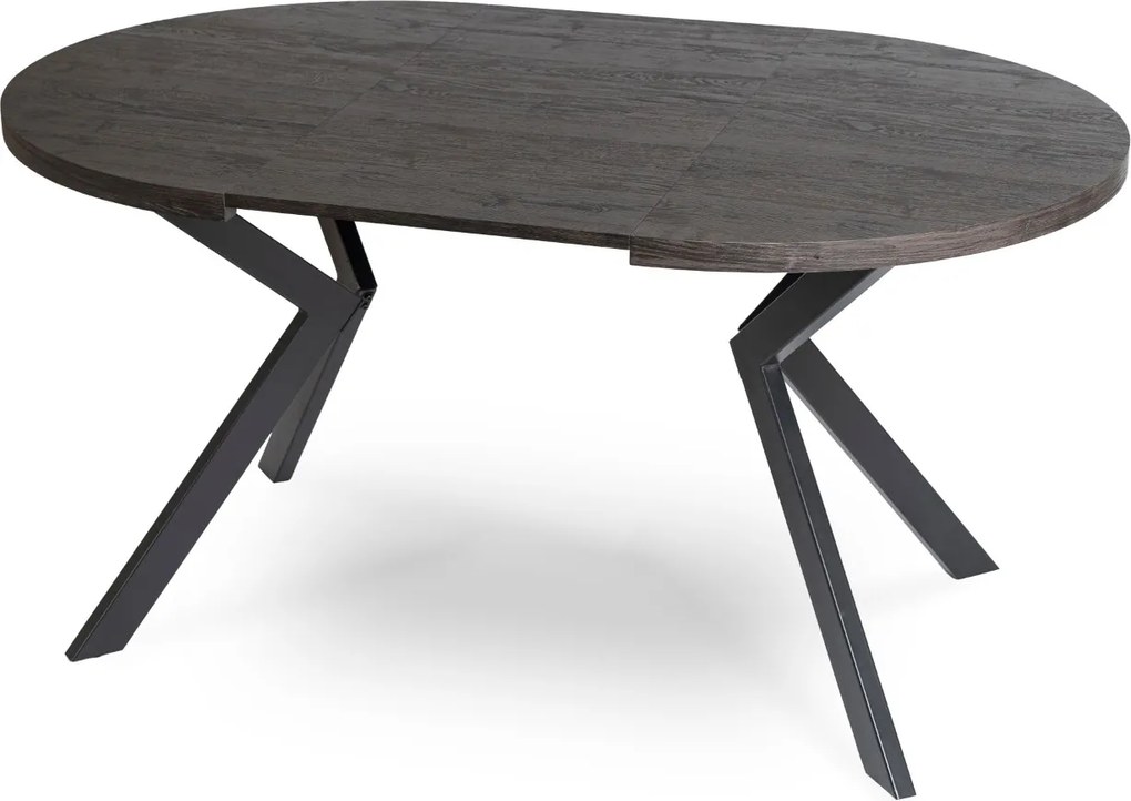 Jedálenský rozkladací stôl LUKAS 100/250 cm čierny