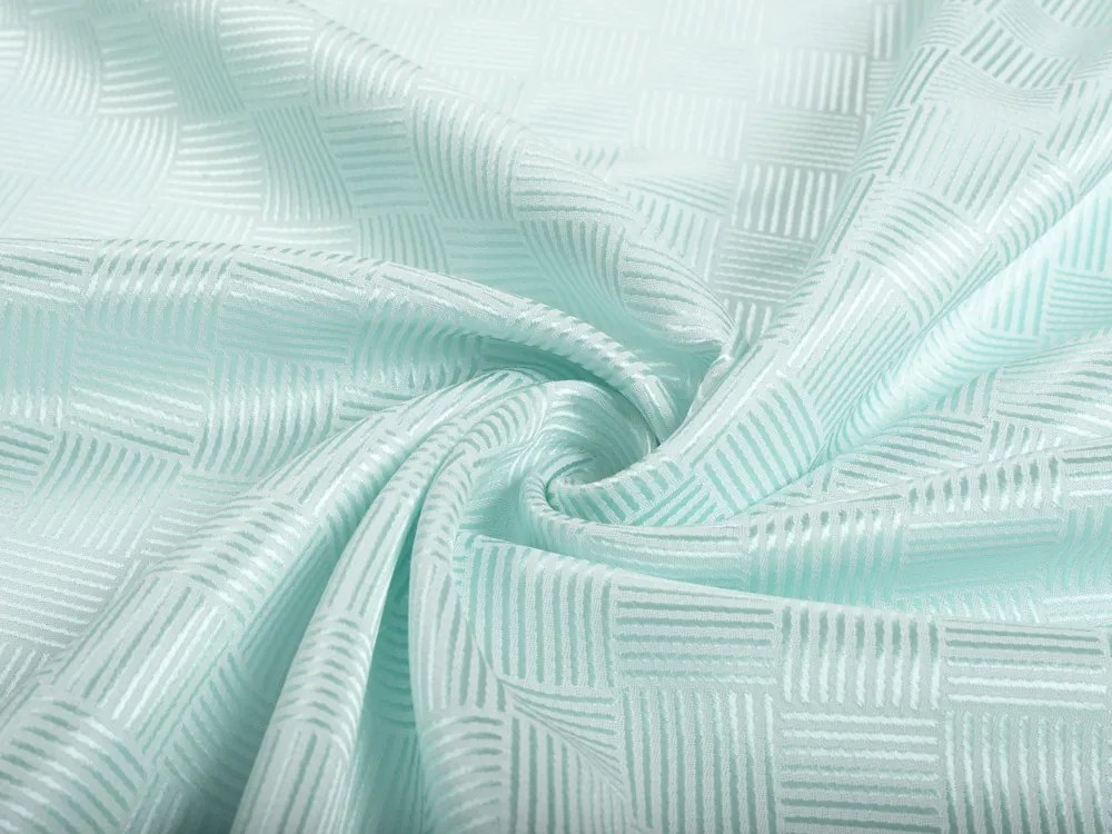 Biante Dekoračný záves Milano TF-050 - svetlo mentolový 150x150 cm
