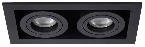Lucide 09926/02/30 - Podhľadové svietidlo CHIMNEY 2xGU10/50W/230V čierna