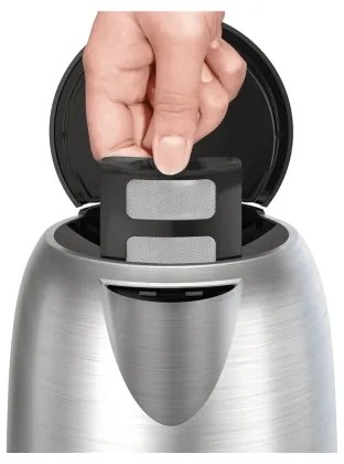 Tefal - Rýchlovarná kanvica SUBITO 1,7l 2400W/230V nerez/čierna