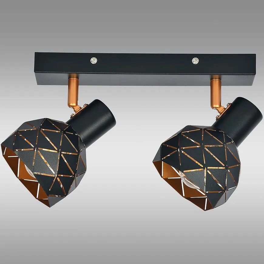 Stropné bodové svietidlo Puzzle 2 AS-PUE142B black LS2