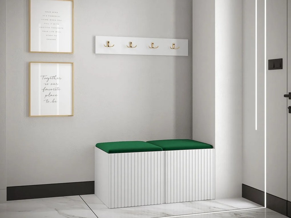 Predsieňová zostava Towiro Slim VI, Farby: Biela, Farba čalúnenia:: Abriamo 03