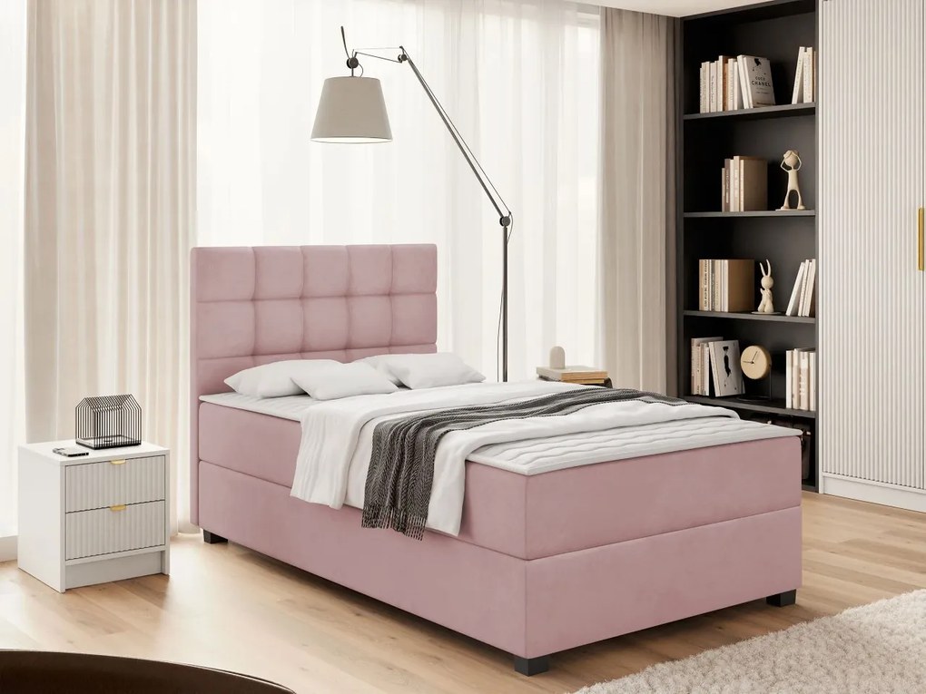 Kontinentálna posteľ Winket, Rozmer postele: 90x200, Farba tkaniny: Manila 16