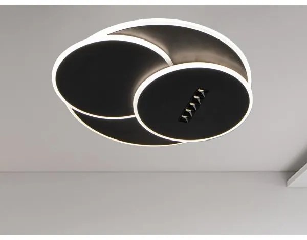 LED Stmievateľné stropné svietidlo LED/90W/230V 3000-6500K čierna +diaľkové ovládanie