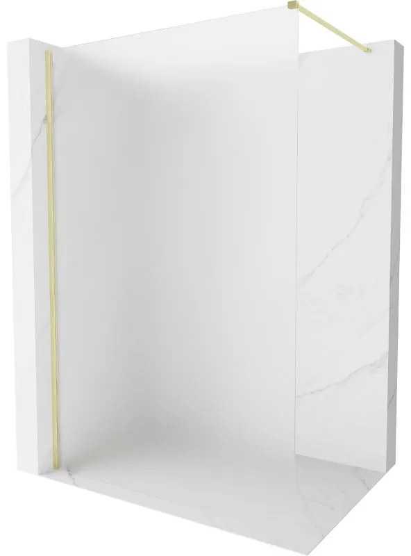 Mexen, Mexen Kioto-X sprchová stena 70 x 200 cm, matná 10 mm, brúsené zlato - 800-070-101-55-30-X