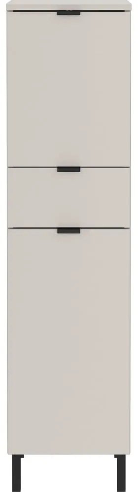 Krémová vysoká/úzka kúpeľňová skrinka 30x120 cm Arcena – Germania