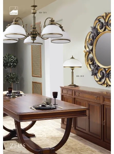 Jupiter 624 - ZU 5 - Luster závesný ZEUS 5xE27/60W/230V
