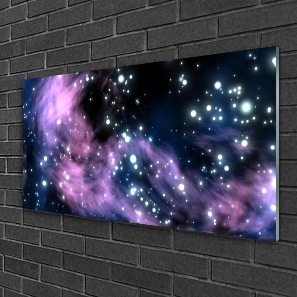Skleneny obraz Abstrakcia vesmír art umenie 140x70 cm