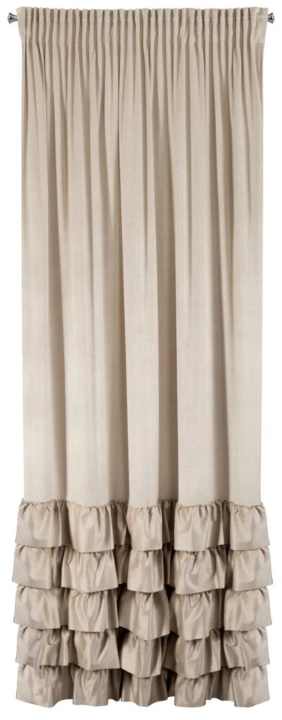 ZATEMŇOVACÍ ZÁVES NA PÁSKE DANI 140X250 CM BÉŽOVÁ