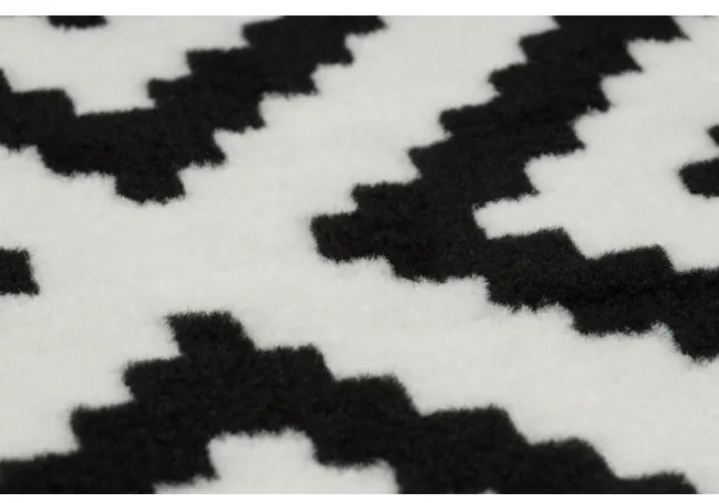 Behúň BCF MORAD Ruta romby čierny / krém - Výpredaj