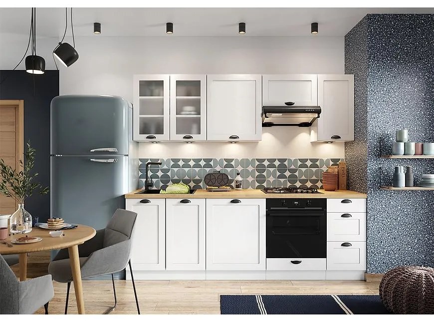 Kuchyňa Adele 180/240 Biely hrášok  Bb