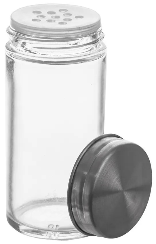 Orion Korenka sklenená s nerezovým viečkom a sypátkom PIMEN, 80 ml