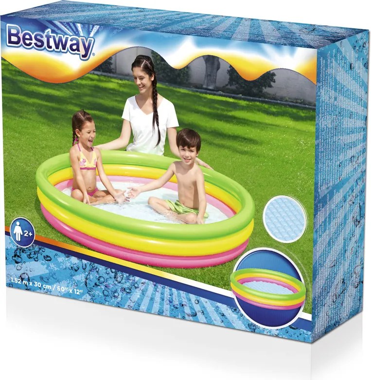 Nafukovací bazén Rainbow 152 cm x 30 cm Bestway 51103