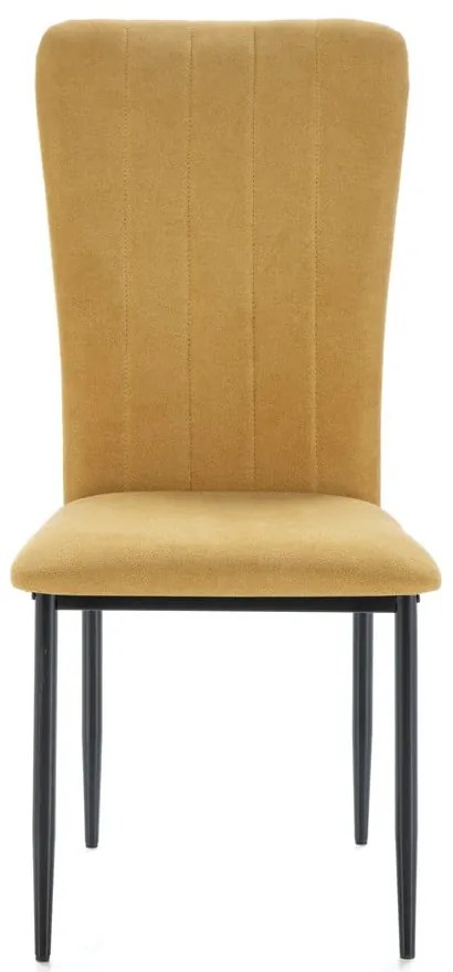 Jedálenská stolička v horčicovej farbe v súprave 4 ks Holly – Marckeric