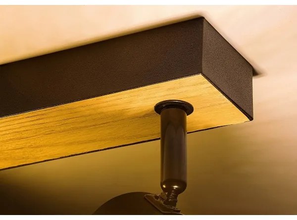 Rabalux 71152 - Bodové svietidlo METTA 2xE14/40W/230V dub