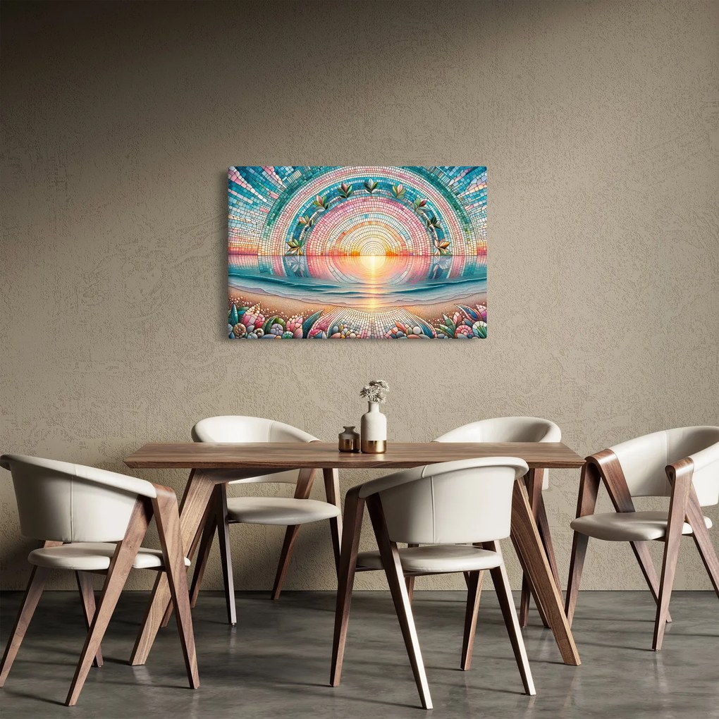 Obraz – Mozaika zapadajúceho slnka (90x60 cm)