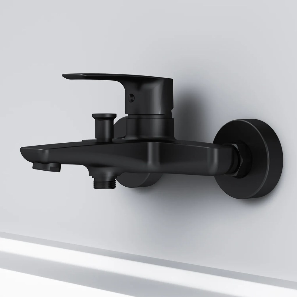 Vaňová a sprchová batéria AM.PM Gem FGA10022 jednopáková, čierna