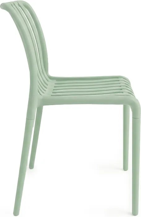 Záhradný set TREGO ISLAND - 2 stoličky a okrúhly stôl ø 60 cm, zelená
