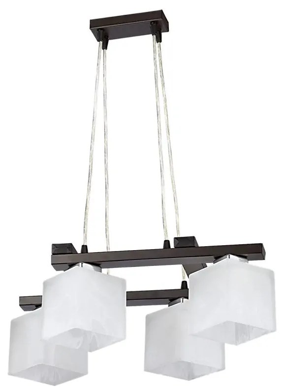 Jupiter 1099 - PO 4 p - Závesný luster POLA 4xE27/60W/230V wenge