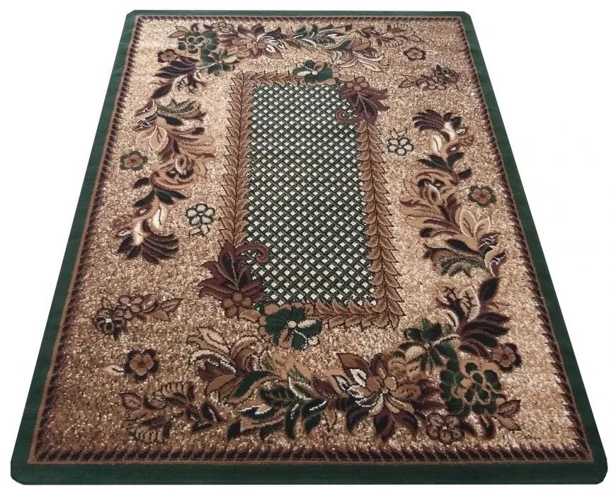 Štýlový koberec v zelenej farbe Šírka: 150 cm | Dĺžka: 210 cm