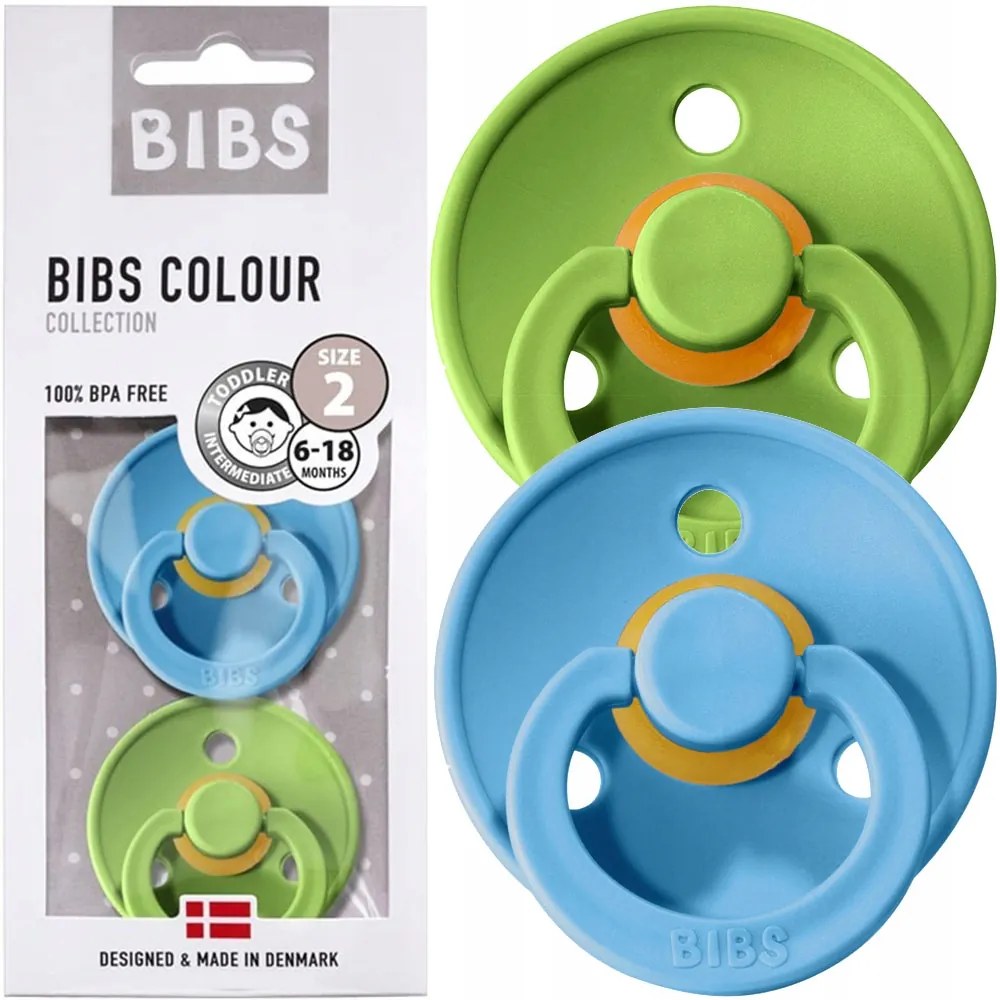 Kaučukové cumlíky BIBS Colour 6m+ 2ks Farba: béžová