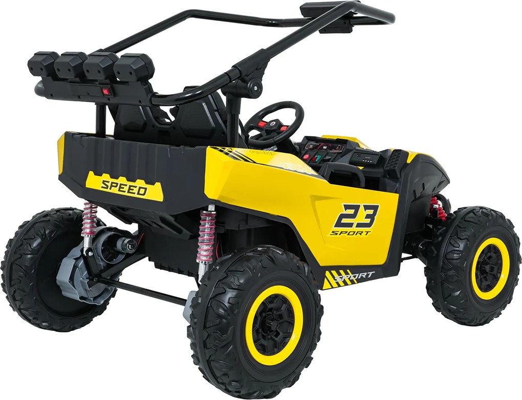Ramiz Elektrická bugina TURBO 23 pre deti žltá