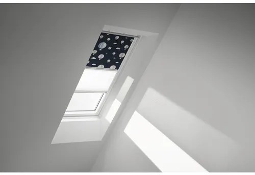 VELUX Zatemňovacia roleta na strešné okno manuálna DFD MK10 4666S modrá