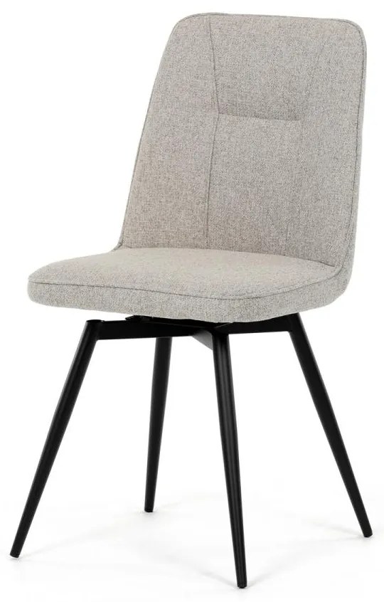 Jídelní židle, béžová, hladká látka, DCL-V2052 CRM2