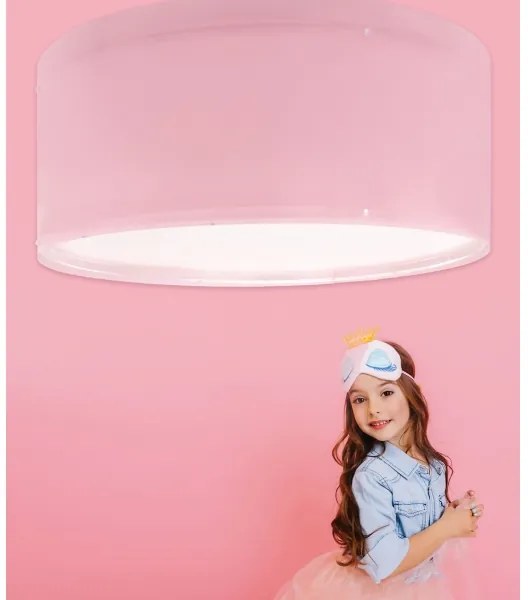 Dalber 42006S - Detské stropné svietidlo COLOR LIGHT 2xE27/15W/230V ružová