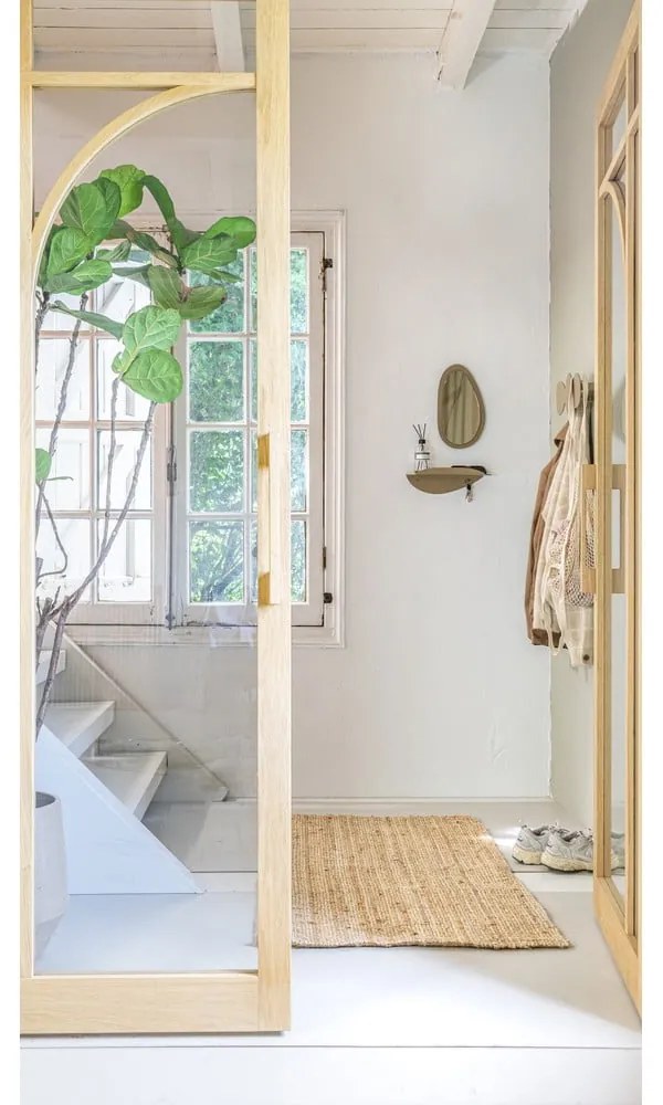 Béžový kovový nástenný vešiak 35 cm Tumulo – Spinder Design