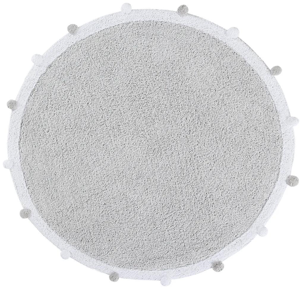 Lorena Canals koberce Pre zvieratá: Prateľný koberec Bubbly Light Grey kruh - 120x120 (priemer) kruh cm