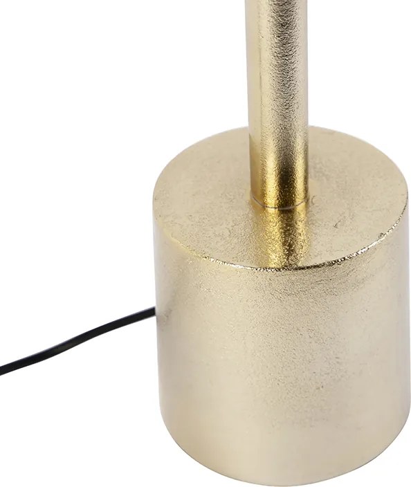 Stolová lampa v štýle Art Deco zlatá bez tienidla - Diverso