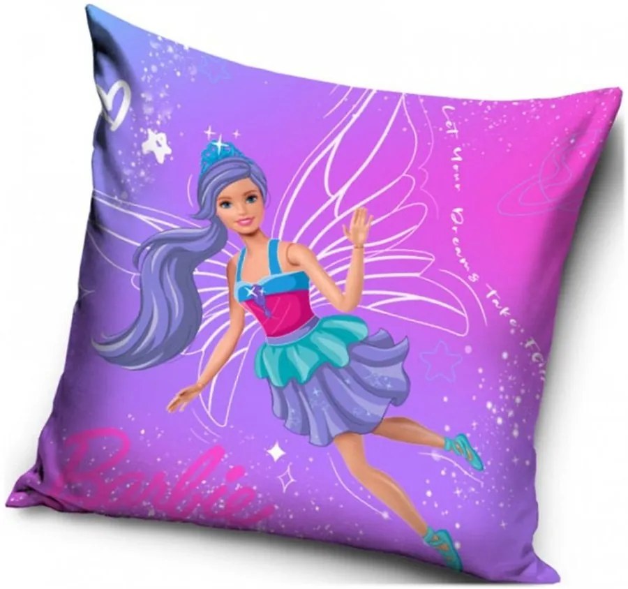 Dekoračný vankúš Barbie - motív Čarovná víla - 40 x 40 cm