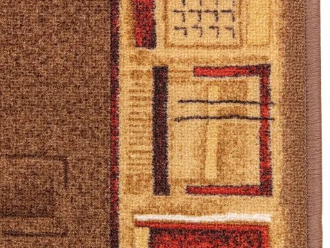 Koberce Breno Behúň JENA 44, šíře role 100 cm, hnedá, viacfarebná