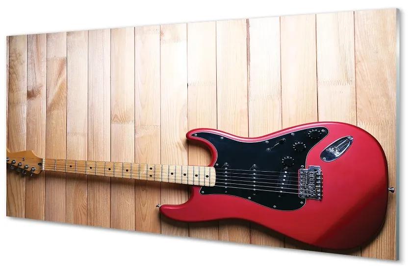 Obraz na skle Elektrická gitara 100x50 cm