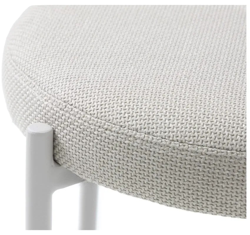 Krémová kovová stolička Pelican – Unique Furniture