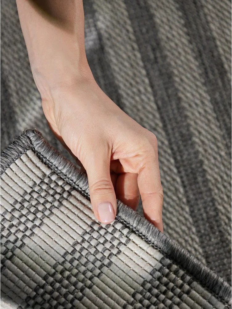 Sivý/krémovobiely vnútorný a vonkajší koberec 160x230 cm Haringey Linley – Ted Baker