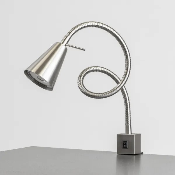 LED lampa s klipom 1xGU10/4,7W/230V matný chróm