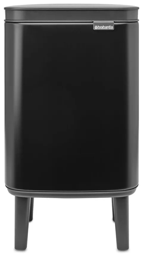 Matne čierny oceľový odpadkový kôš 4 l Bo Hi – Brabantia