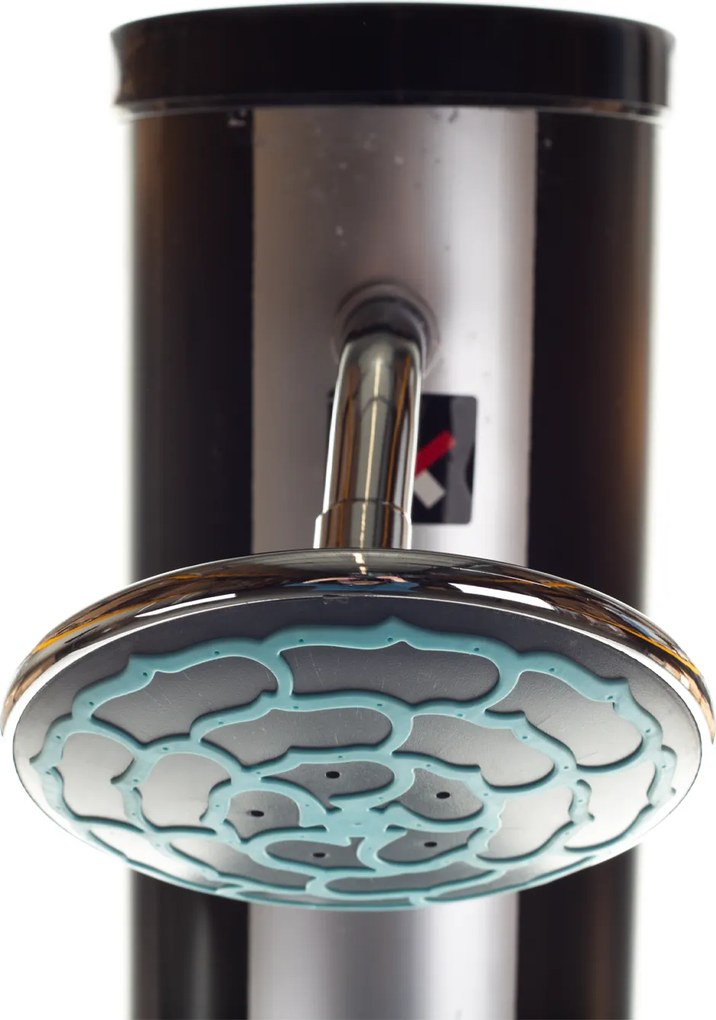 Solárna sprcha Hawaj 38 l čierno-strieborná