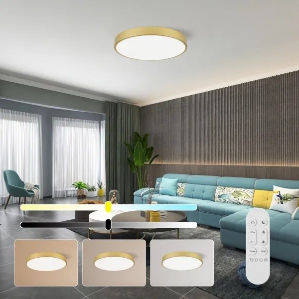 Immax NEO 07293L - LED+CCT stmievateľné stropné svietidlo SEMPLICI 60W/230V, priemer 60 cm + diaľkový ovládač