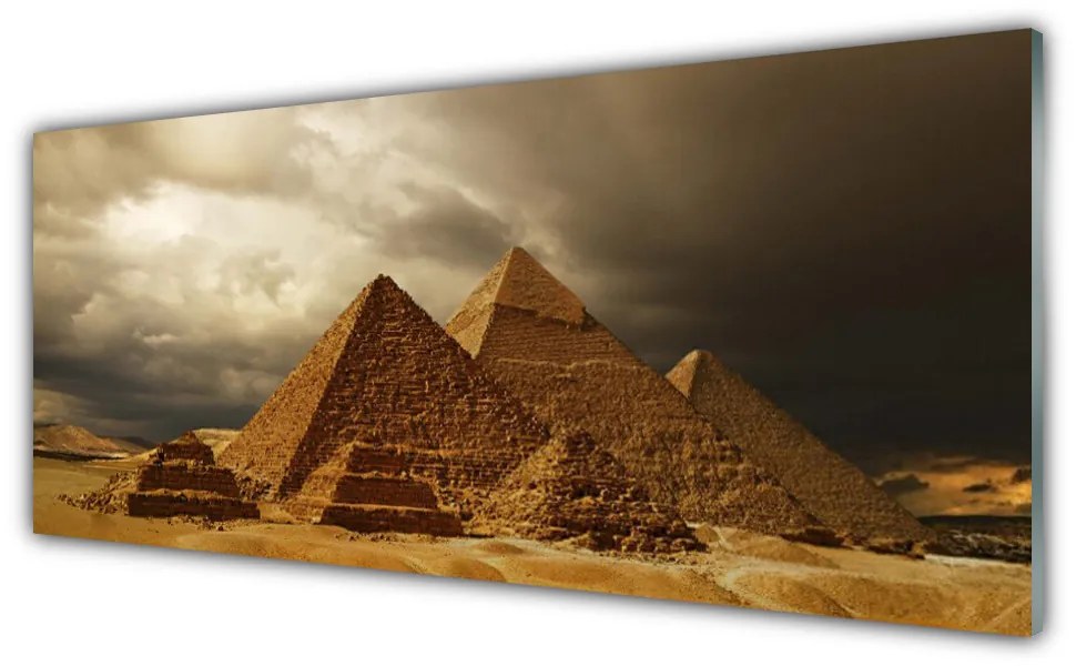 Obraz na akrylátovom skle Pyramídy architektúra 125x50 cm