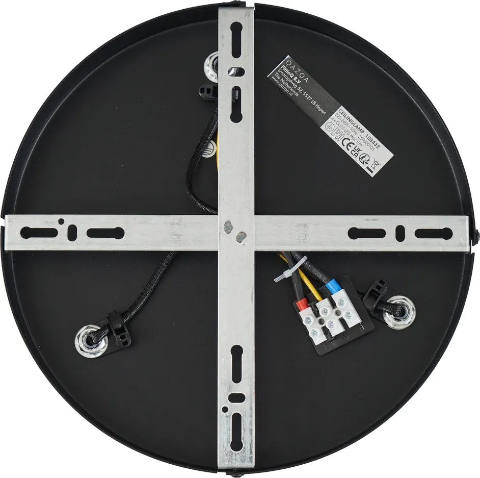 Okrúhle stropné bodové svietidlo tmavý bronz okrúhle 3-svetelné nastaviteľné - Veerle