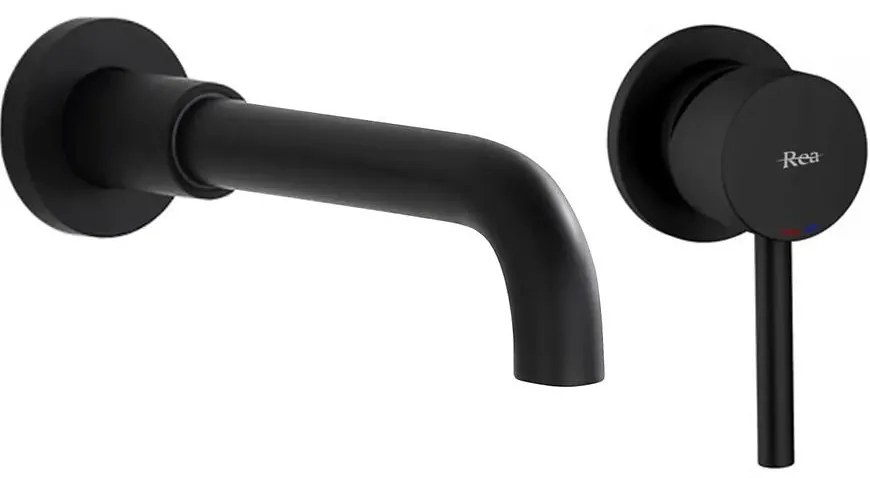 Podomietková umývadlová batéria Rea Lungo Long čierna
