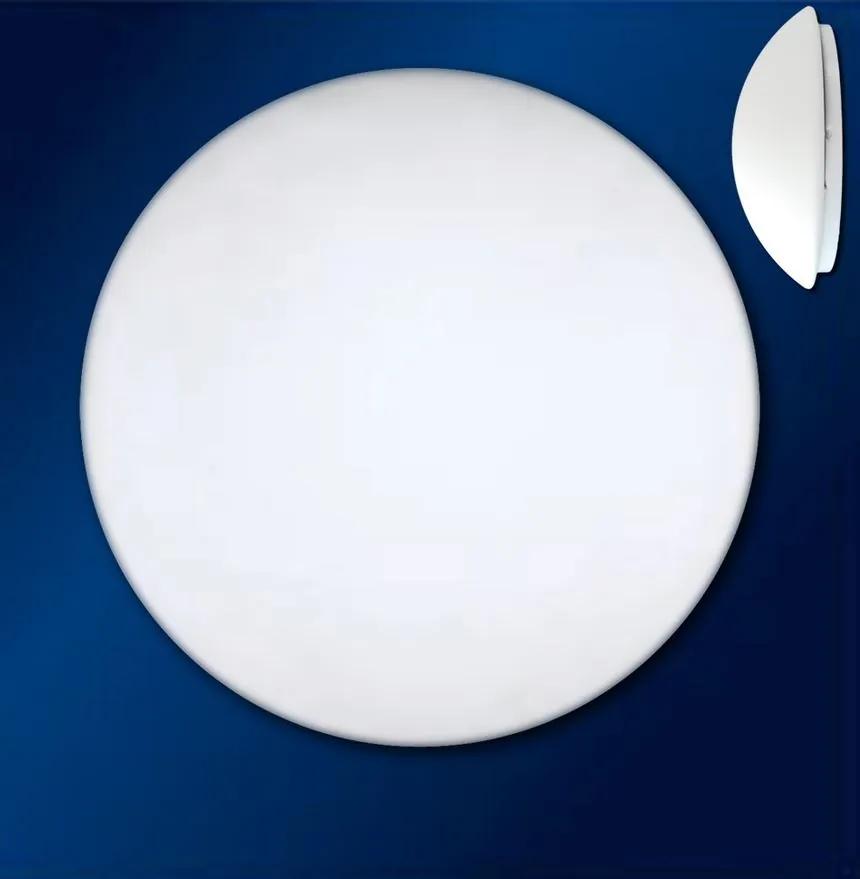 TOP-LIGHT Stropné / nástenné osvetlenie s čidlom 5501/40/MWS, 2xE27, 60W, 36cm, okrúhle, biele